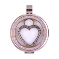 Сердце Стиль Плавающая монета Locket для ожерелья Подвеска